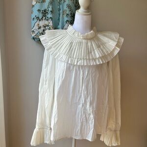 Sea New York White Ruffled Women's Top